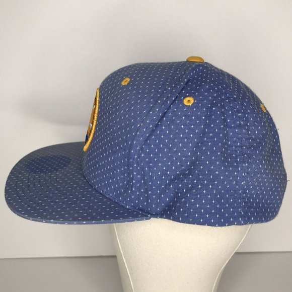 Golden State Warriors Mitchell & Ness Blue Snapback Hat - Picture 6 of 12
